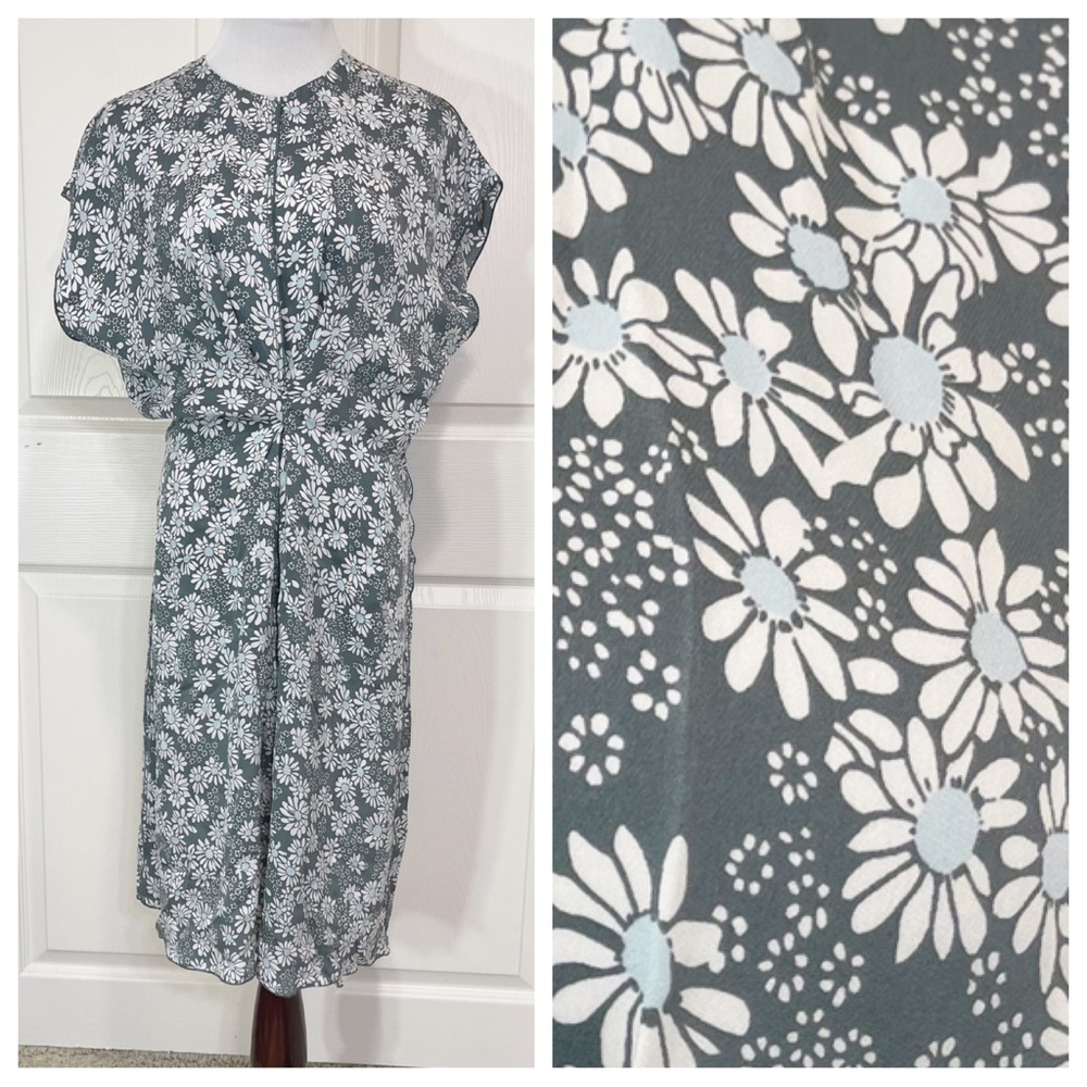Silk! Lewit silk floral dress